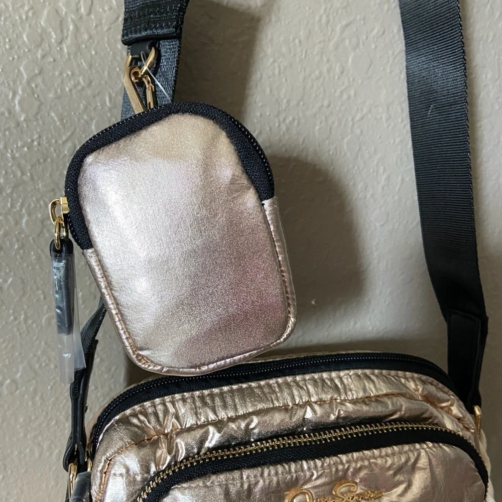JESSICA SIMPSON Portia Shimmering Crossbody Bag - Picture 4 of 9